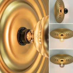 Straluma Plafond/wandlamp Saturn 56cm matgoud></noscript> Plafondlampen|Wandlampen