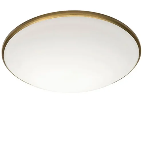 Straluma Plafonnière Art rond brons 35 cm> Plafonnières|Woonkamerlampen