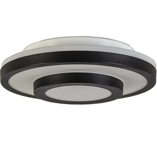 Straluma Plafonnière Master 435 zwart/glas IP44> Plafonnières|Slaapkamerlampen
