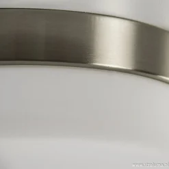 Straluma Plafonnière nikkel/opaal 18cm 3-st.dim.></noscript> Plafondlampen|Plafonnières
