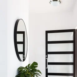 Straluma Plafonnière rvs + mat glas 30cm></noscript> Plafonnières|Woonkamerlampen
