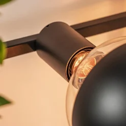 Straluma Rechthoekige wandlamp zwart frame met plantenpotten></noscript> Woonkamerlampen|Halverlichting