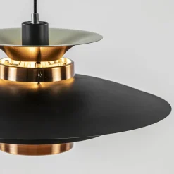 Straluma Retro hanglamp zwart met koper 50 cm><noscript><img width=