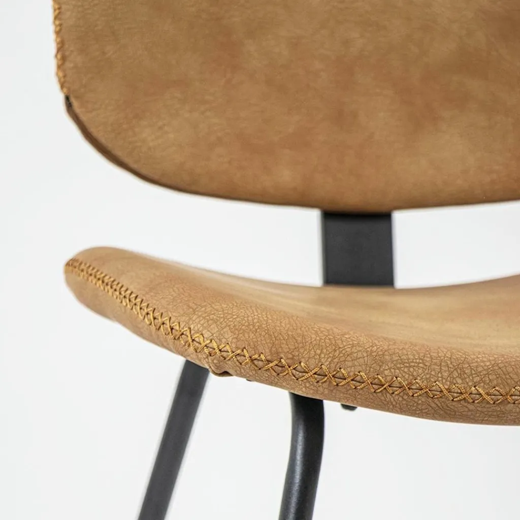 Straluma Retro moderne eetkamerstoel van imitatieleer> Eetkamerstoelen