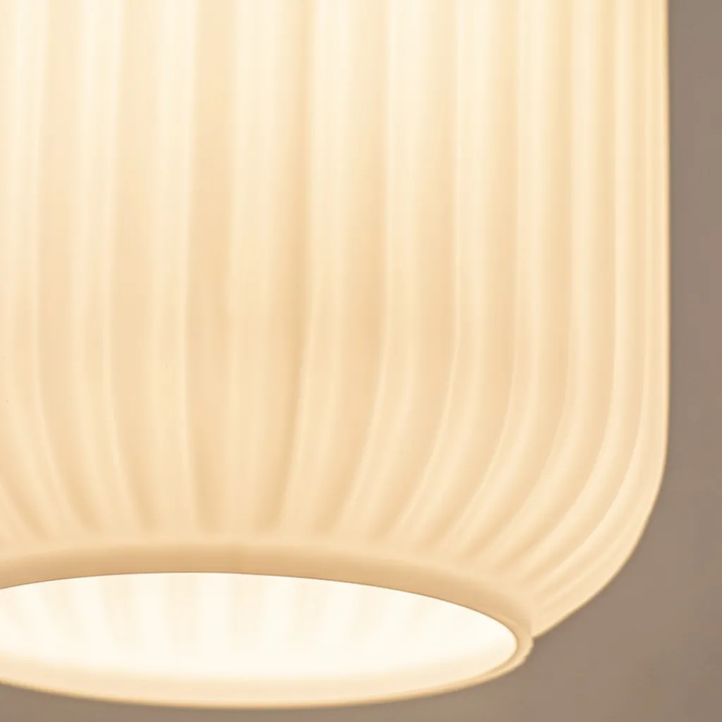 Straluma Retro plafondlamp zwart met wit glas> Plafondlampen|Retro Verlichting