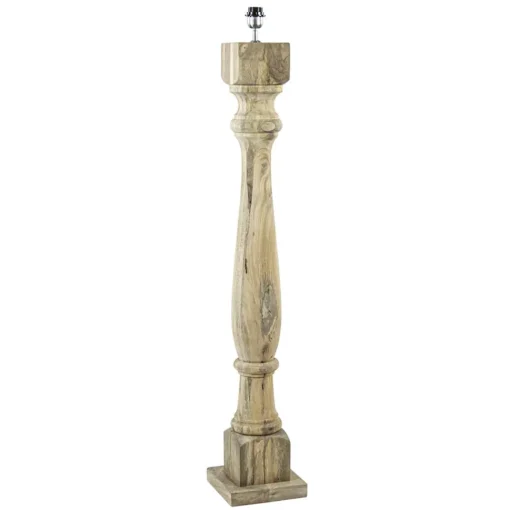 Straluma Robuuste lampvoet Robbia hout exclusief kap> Vloerlampen|Lampenvoeten