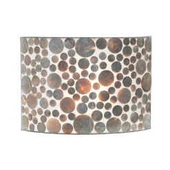 Straluma Romantische Schelpen wandlamp coin beige> Schelpenlampen|Woonkamerlampen