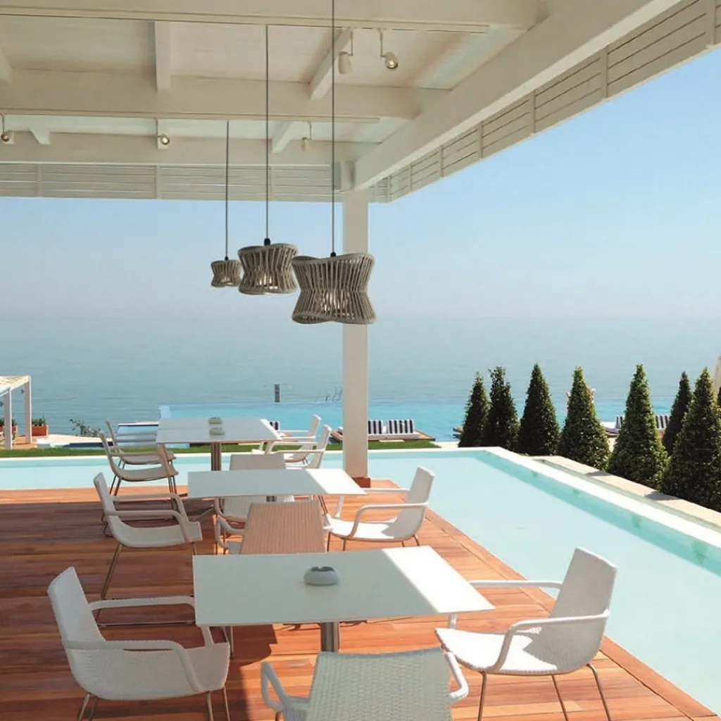 Straluma Ronde buiten hanglamp donker beige IP44> Hanglampen|Buitenlampen