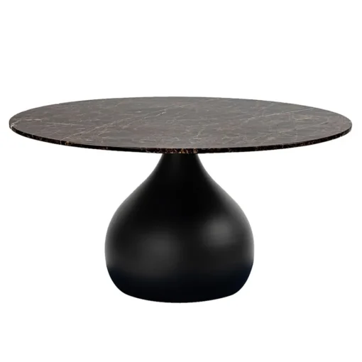 Straluma Ronde eetkamertafel bruin marmer Ø120 cm> Eettafels