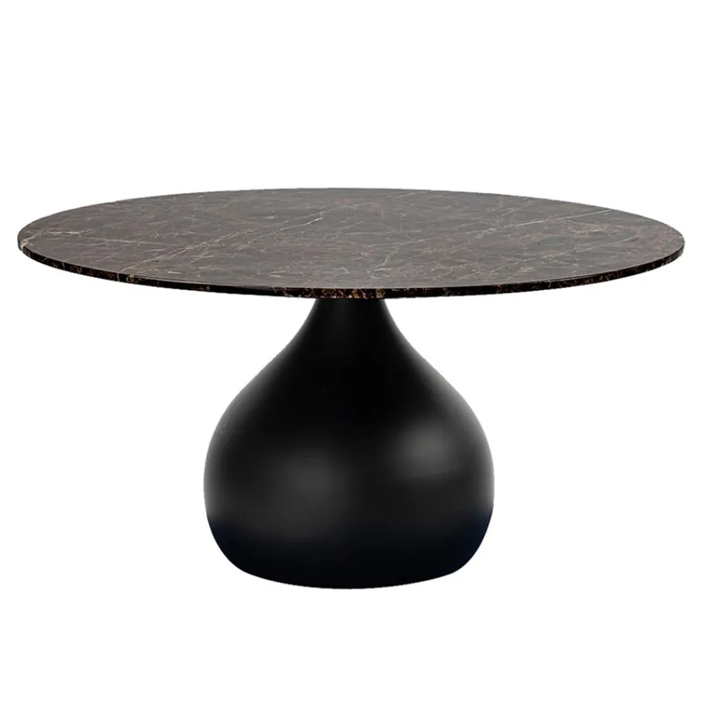 Straluma Ronde eetkamertafel bruin marmer Ø120 cm> Eettafels