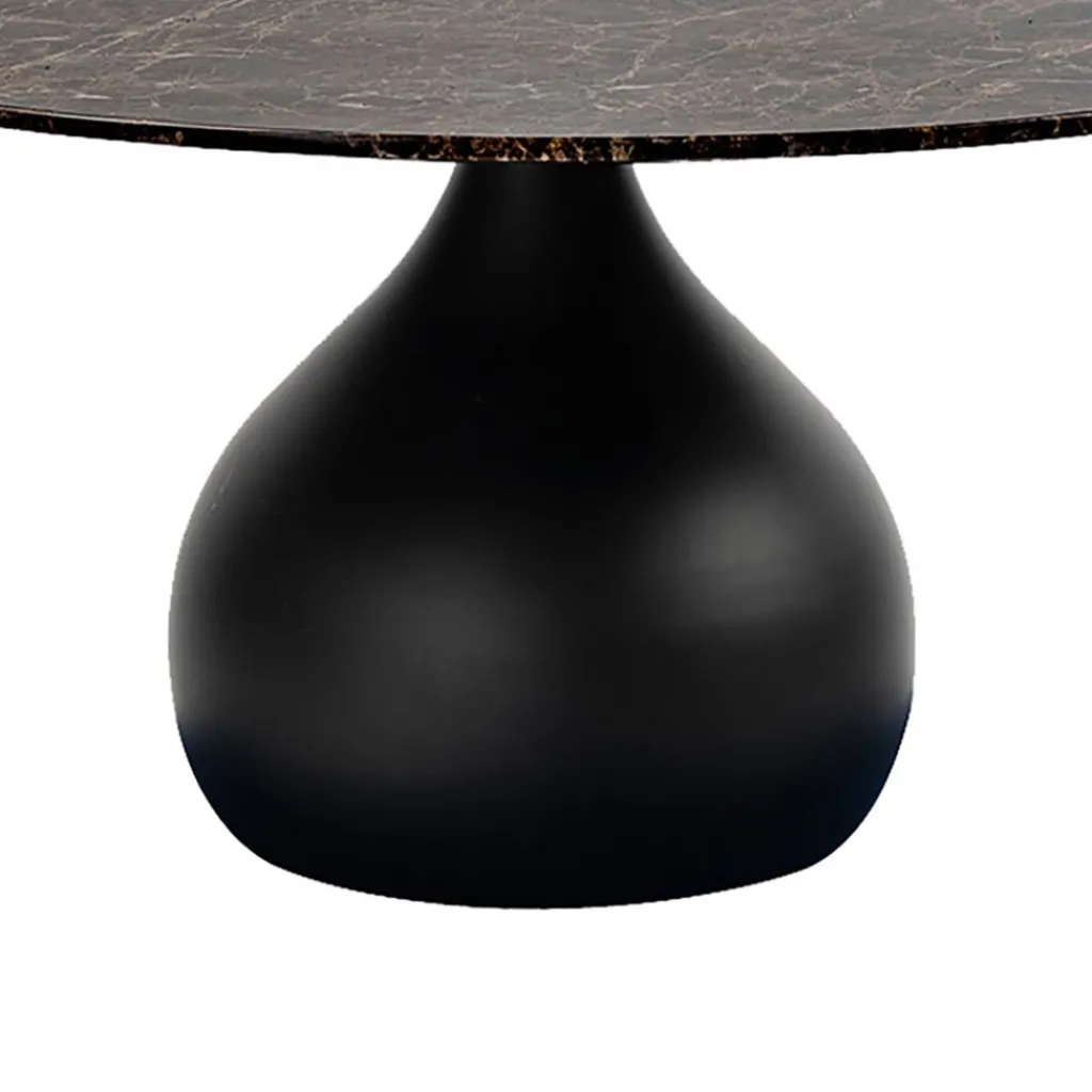 Straluma Ronde eetkamertafel bruin marmer Ø120 cm> Eettafels