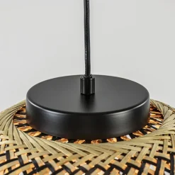 Straluma Ronde hanglamp bamboe naturel met zwart><noscript><img width=