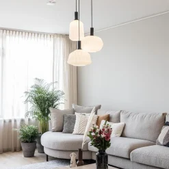 Straluma Ronde 3-lichts hanglamp met opaal witte glazen><noscript><img width=