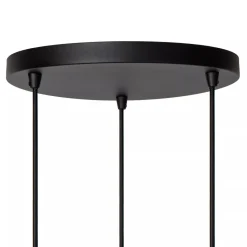 Straluma Ronde 3-lichts hanglamp zwart met goud><noscript><img width=
