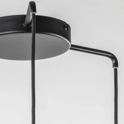 Straluma Ronde 3-lichts hanglamp zwart/marmer met smoke glas><noscript><img width=