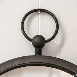 Straluma Ronde metalen spiegel zink/grijs klein></noscript> Light and Living