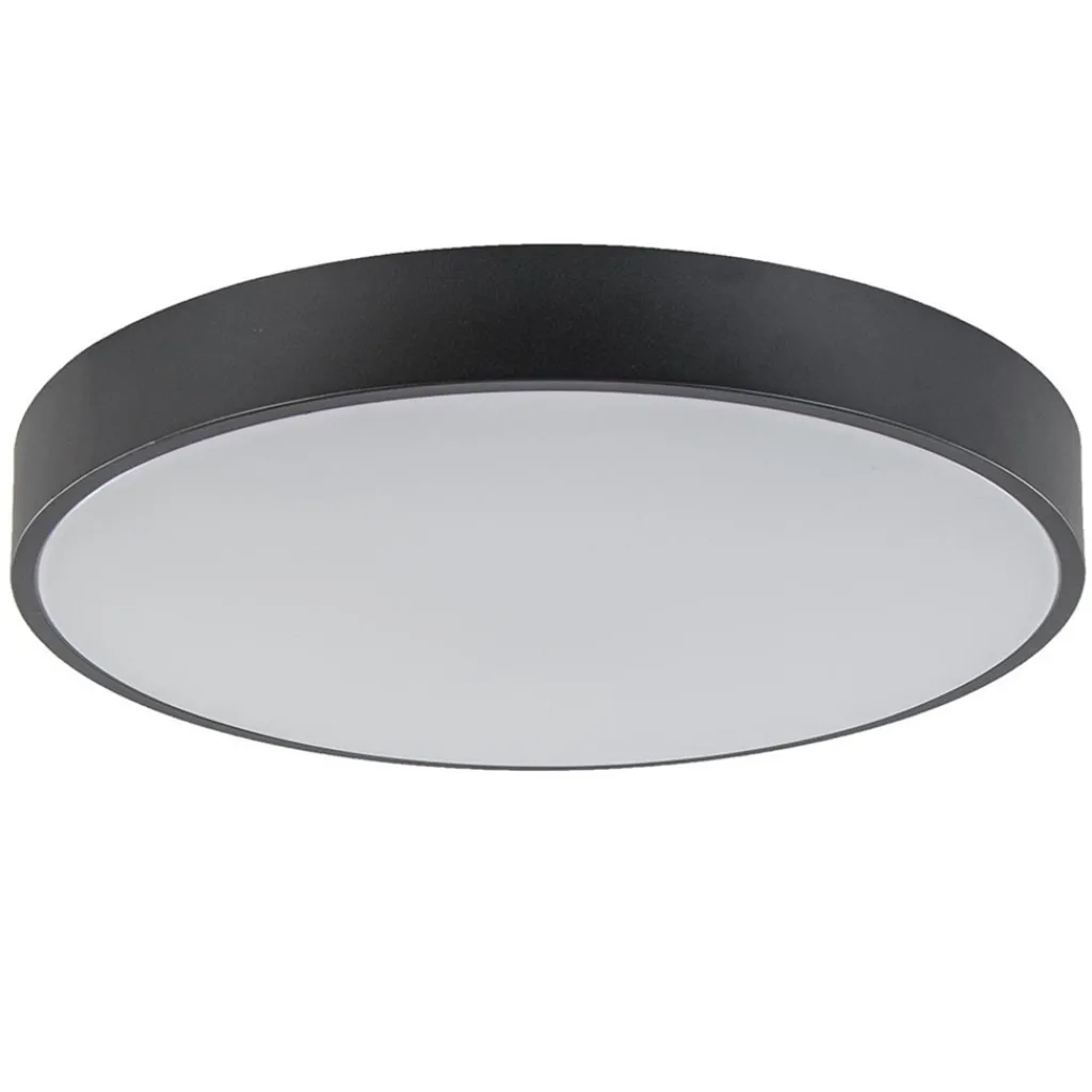 Straluma Ronde plafondlamp zwart inclusief LED en remote> Plafondlampen|Plafonnières
