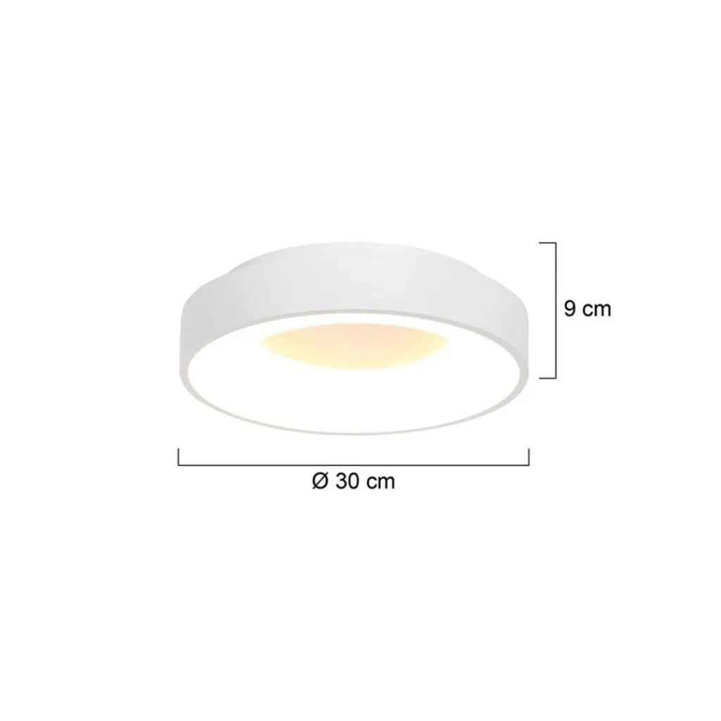 Straluma Ronde plafonnière wit inclusief LED> Plafondlampen|Plafonnières