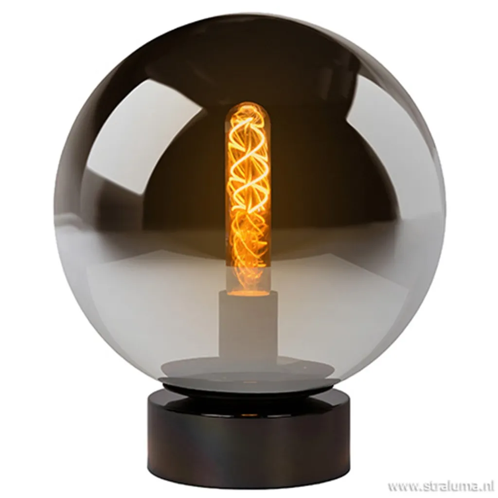 Straluma Ronde tafellamp smokey glas> Woonkamerlampen|Slaapkamerlampen
