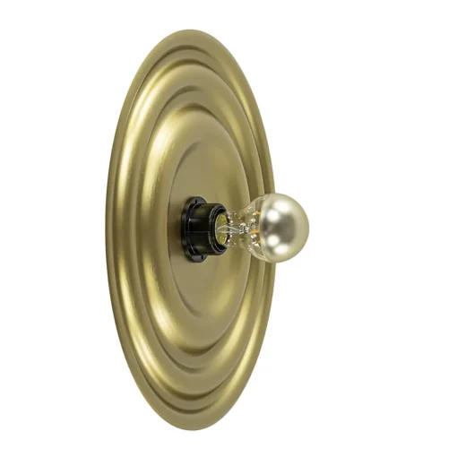 Straluma Ronde wand/plafondlamp gouden schaal> Plafondlampen|Wandlampen