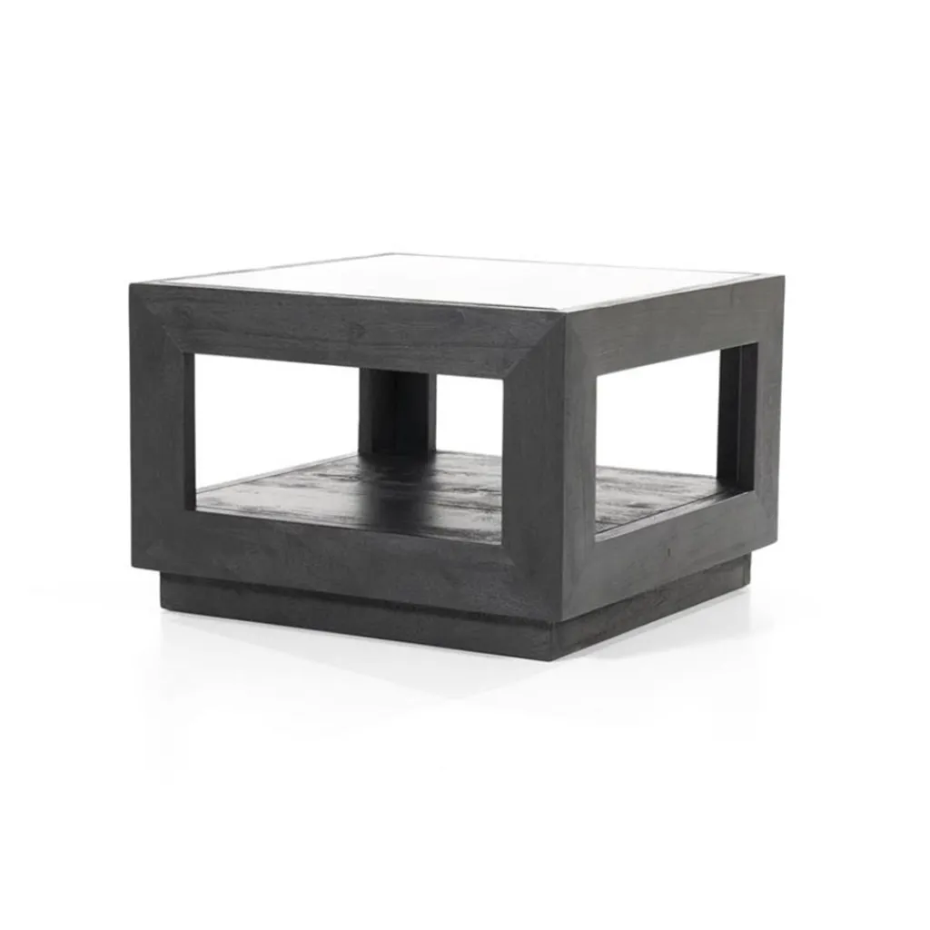 Straluma Salontafel Liam 60x60x40 cm - zwart> Salontafels