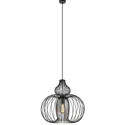 Straluma Scandinavische draad hanglamp mat zwart> Draadlampen|Eetkamerverlichting
