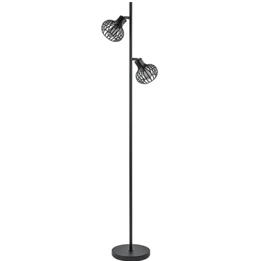 Straluma Scandinavische 2-lichts vloerlamp met draadkapjes> Draadlampen|Woonkamerlampen