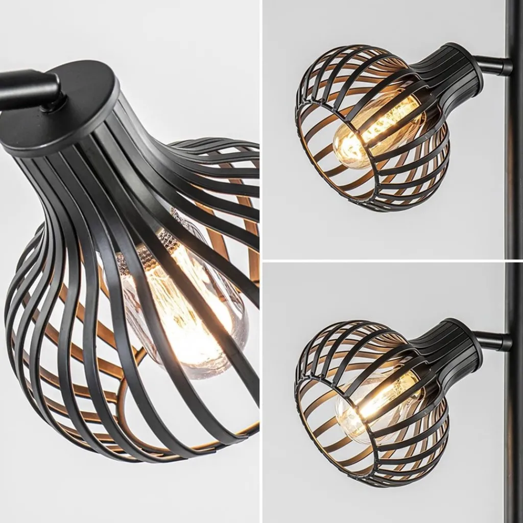Straluma Scandinavische 2-lichts vloerlamp met draadkapjes> Draadlampen|Woonkamerlampen