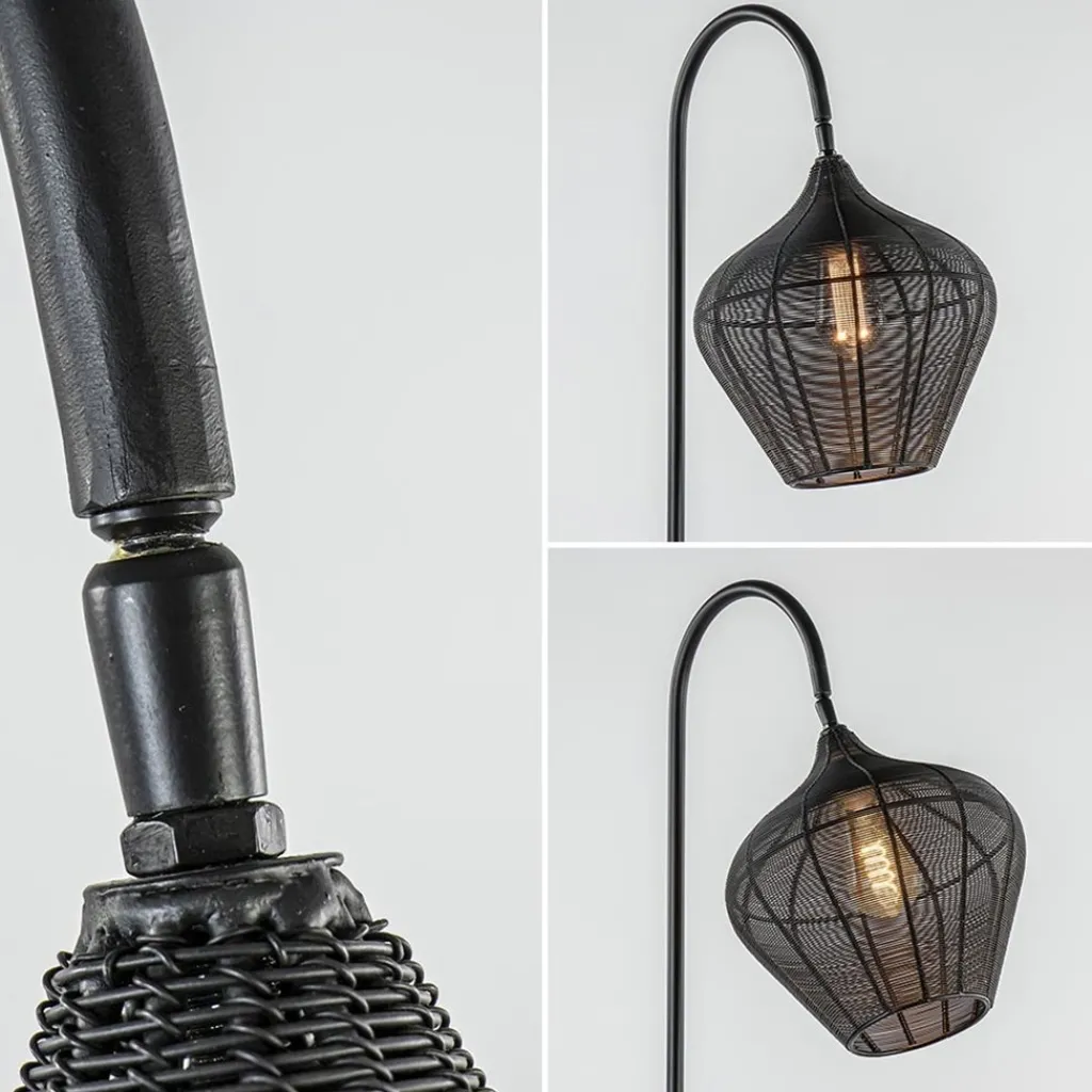 Straluma Scandinavische vloerlamp Alvaro mat zwart> Vloerlampen|Draadlampen