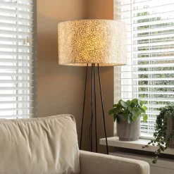 Straluma Schelpen vloerlamp met metaal groot><noscript><img width=