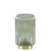 Straluma Sfeervolle tafellamp Lipa grijs groen op baterijen Light & Living> Tafellampen|Light and Living