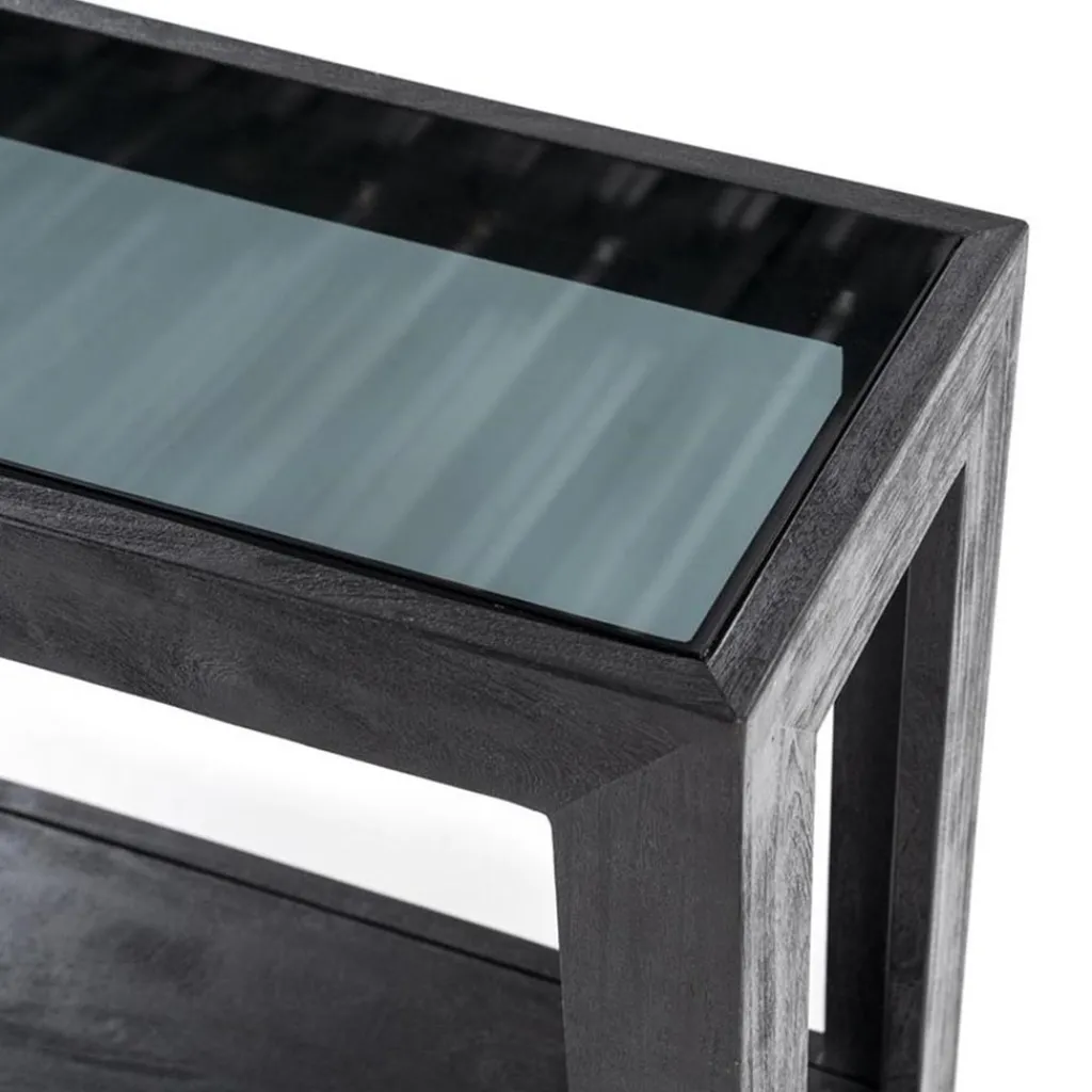 Straluma Sidetable Liam 120x35x75 cm - zwart> Sidetables