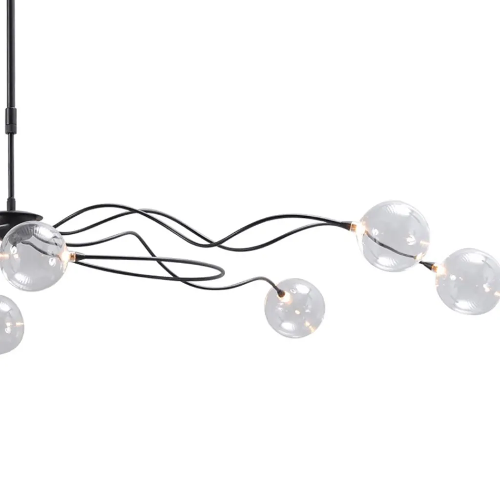 Straluma Sierlijke LED hanglamp met helder glas dimbaar> Hanglampen|Eettafellampen