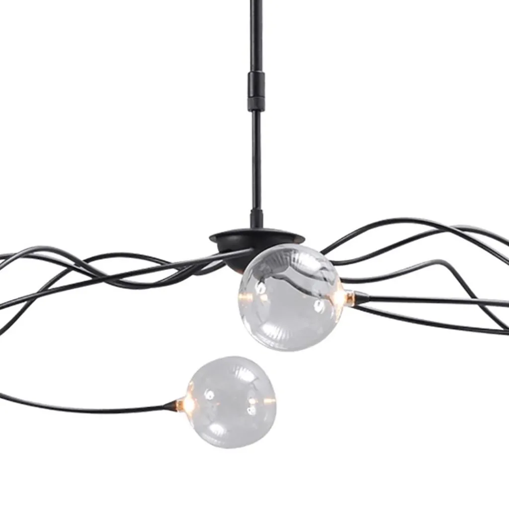 Straluma Sierlijke LED hanglamp met helder glas dimbaar> Hanglampen|Eettafellampen