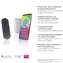 Straluma Smart hanglamp antraciet/goud inclusief remote><noscript><img width=