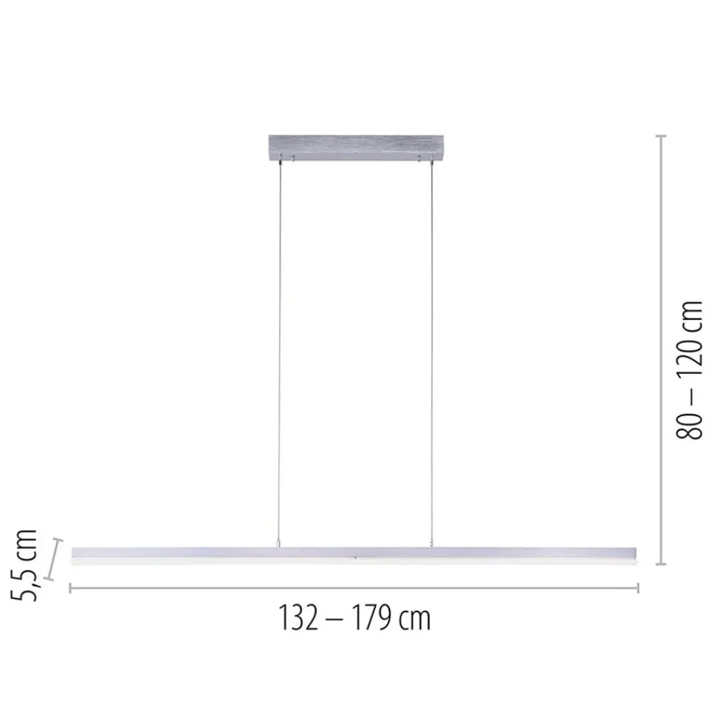 Straluma Smart hanglamp balk verstelbaar aluminium> Hanglampen|Smart lampen