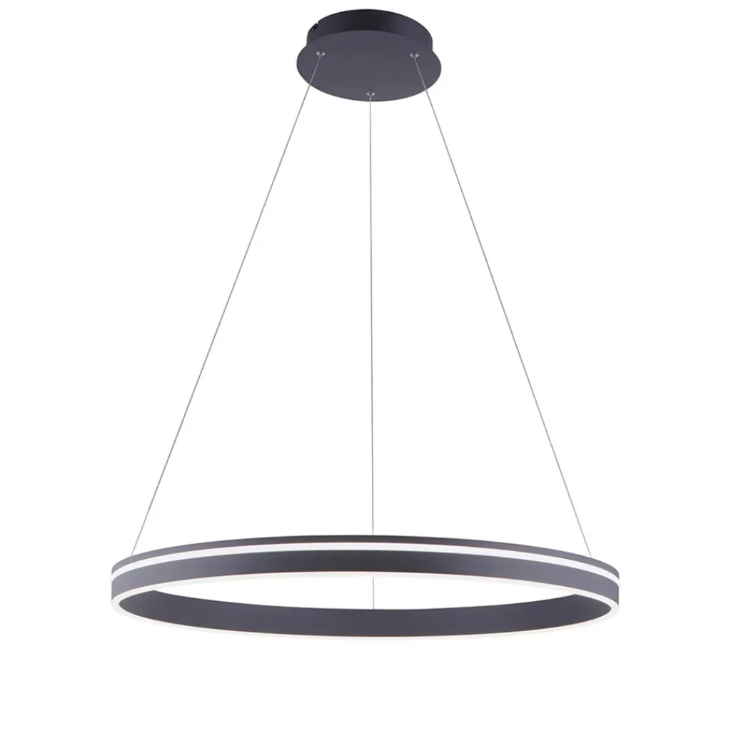 Straluma Smart hanglamp ring groot antraciet> Hanglampen|Smart lampen