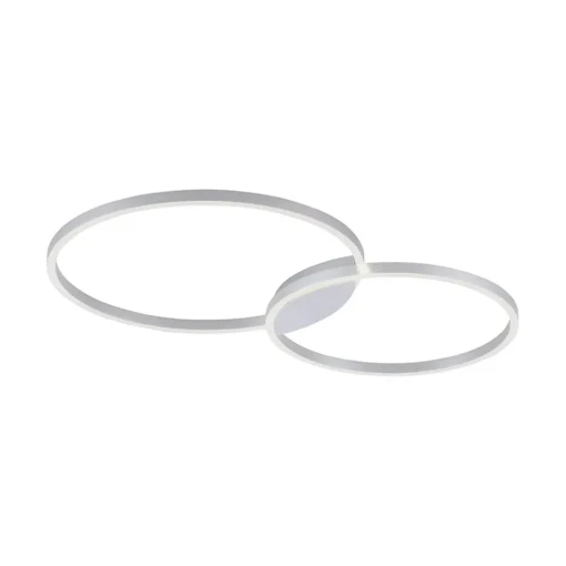 Straluma Smart plafondlamp aluminium ringen dimbaar> Plafondlampen|Smart lampen