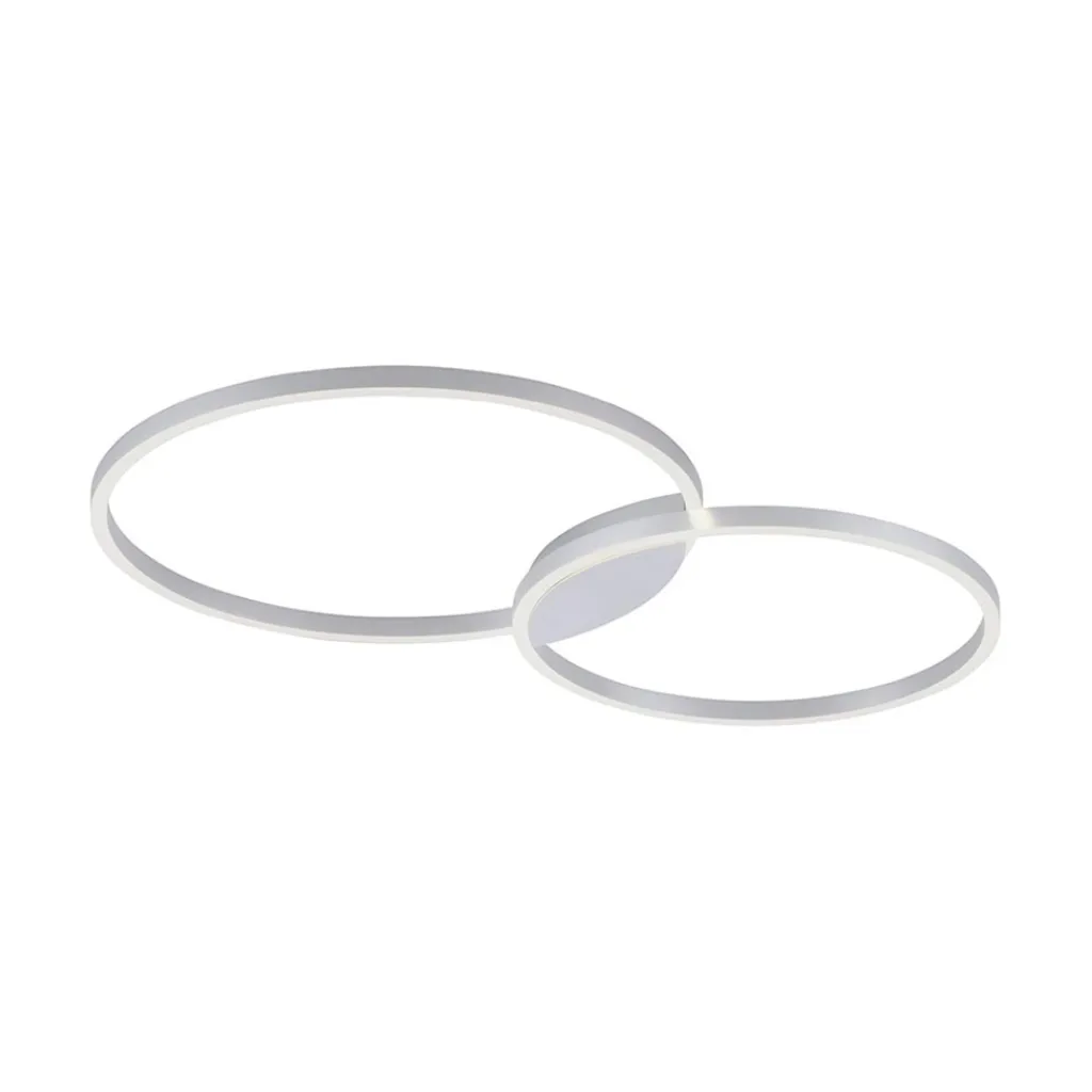 Straluma Smart plafondlamp aluminium ringen dimbaar> Plafondlampen|Smart lampen