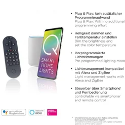 Straluma Smart plafondlamp spiraal antraciet/goud><noscript><img width=