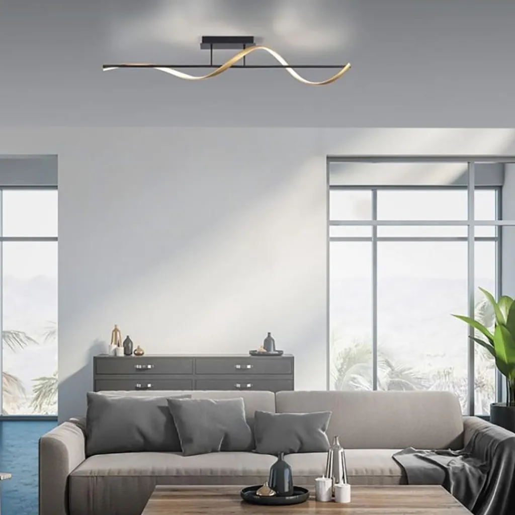 Straluma Smart plafondlamp spiraal antraciet/goud> Plafondlampen|Smart lampen