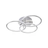 Straluma Smart plafondlamp 3x ringen nikkel inclusief LED> Plafondlampen|Smart lampen