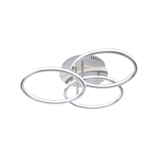 Straluma Smart plafondlamp 3x ringen nikkel inclusief LED> Plafondlampen|Smart lampen