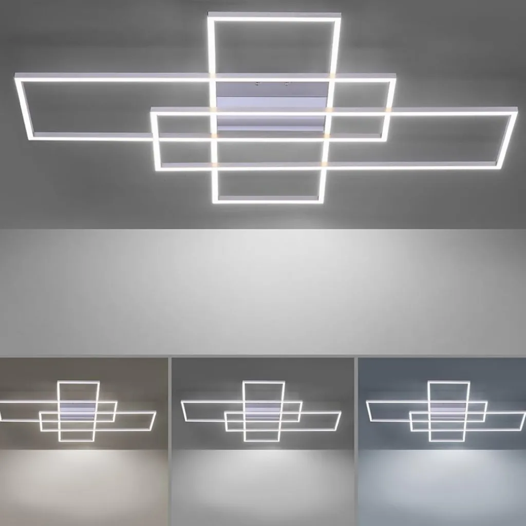 Straluma Smart plafond/wandlamp rechthoeken inclusief remote> Plafondlampen|Wandlampen