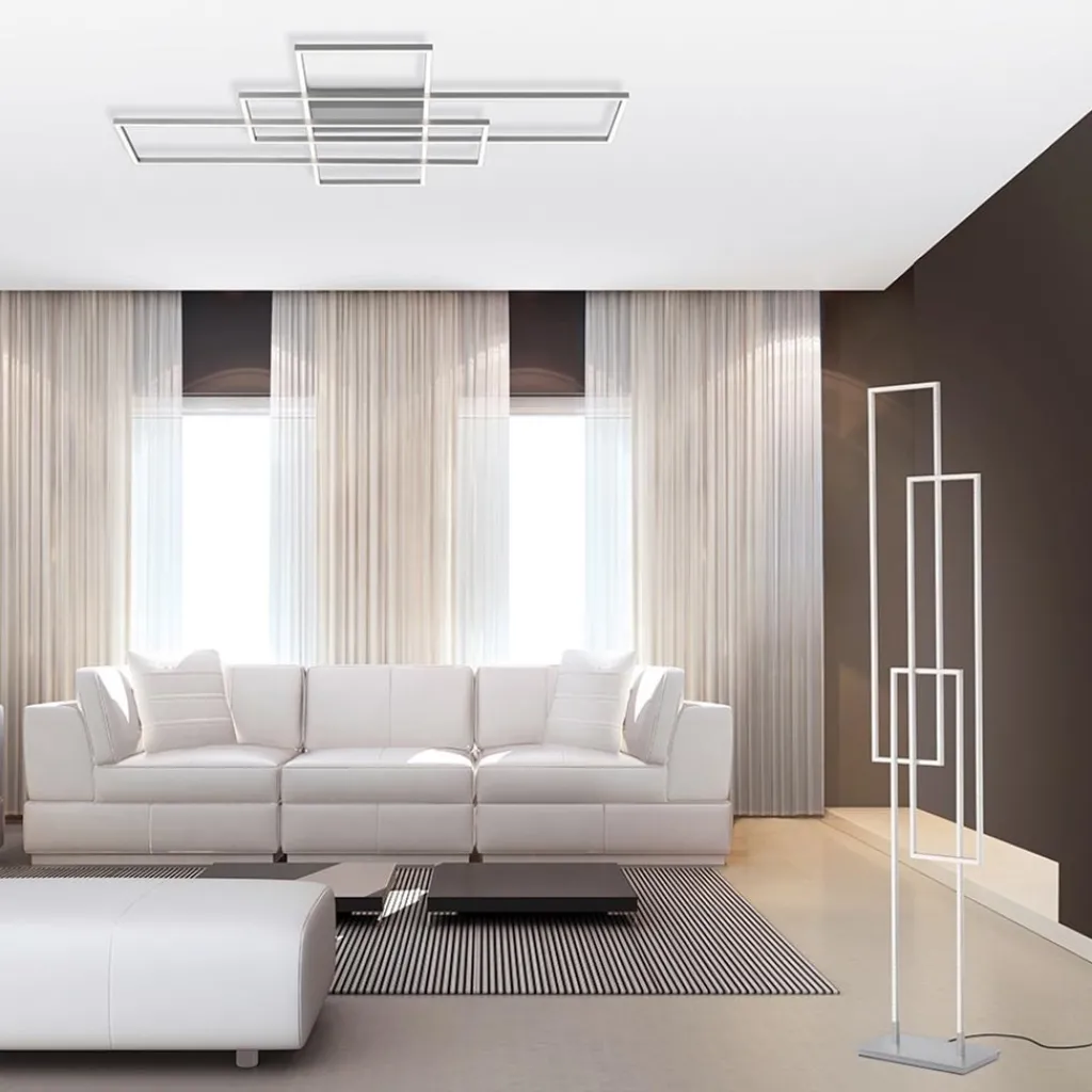 Straluma Smart plafond/wandlamp rechthoeken inclusief remote> Plafondlampen|Wandlampen