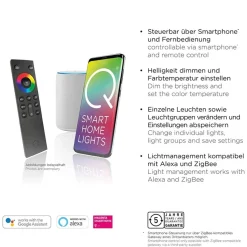 Straluma Smart vloerlamp boog aluminium inclusief dimbaar LED><noscript><img width=