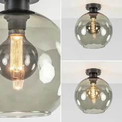 Straluma Smoke glazen plafondlamp globe 25 cm><noscript><img width=