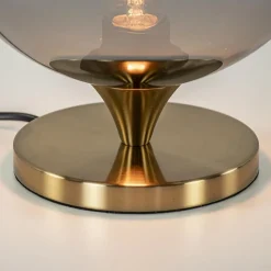 Straluma Smoke glazen tafellamp met gouden voet><noscript><img width=