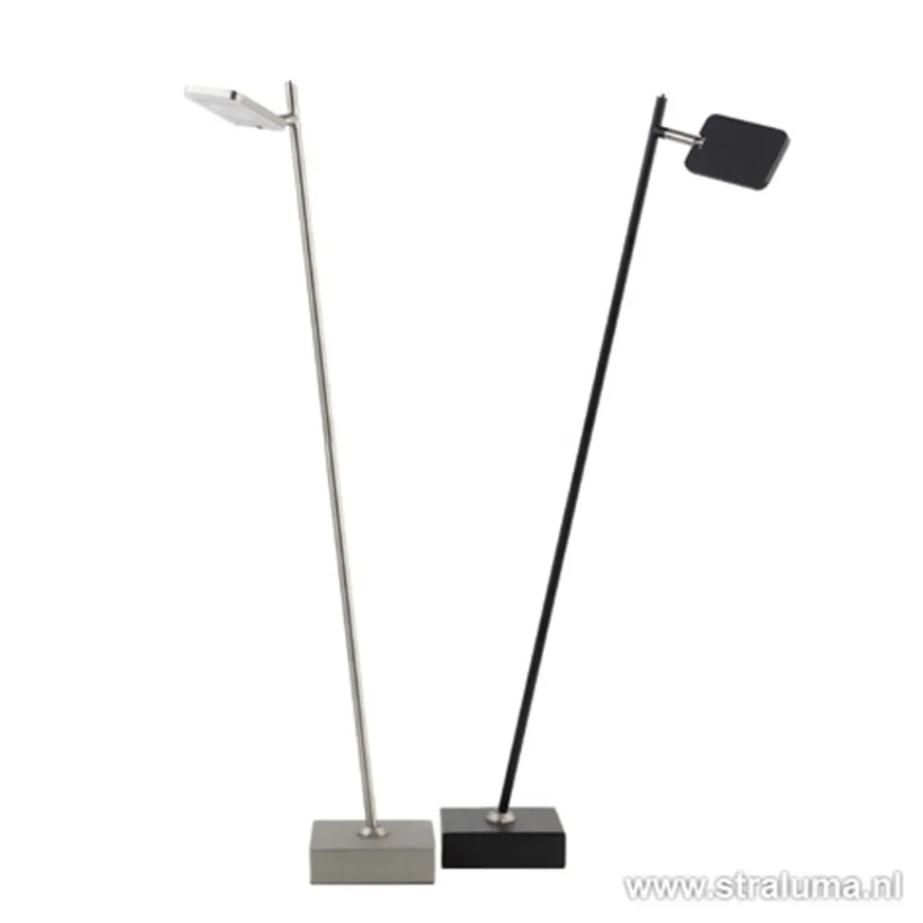 Straluma Staande leeslamp Blok zwart incl.dimmer> Vloerlampen|Leeslampen