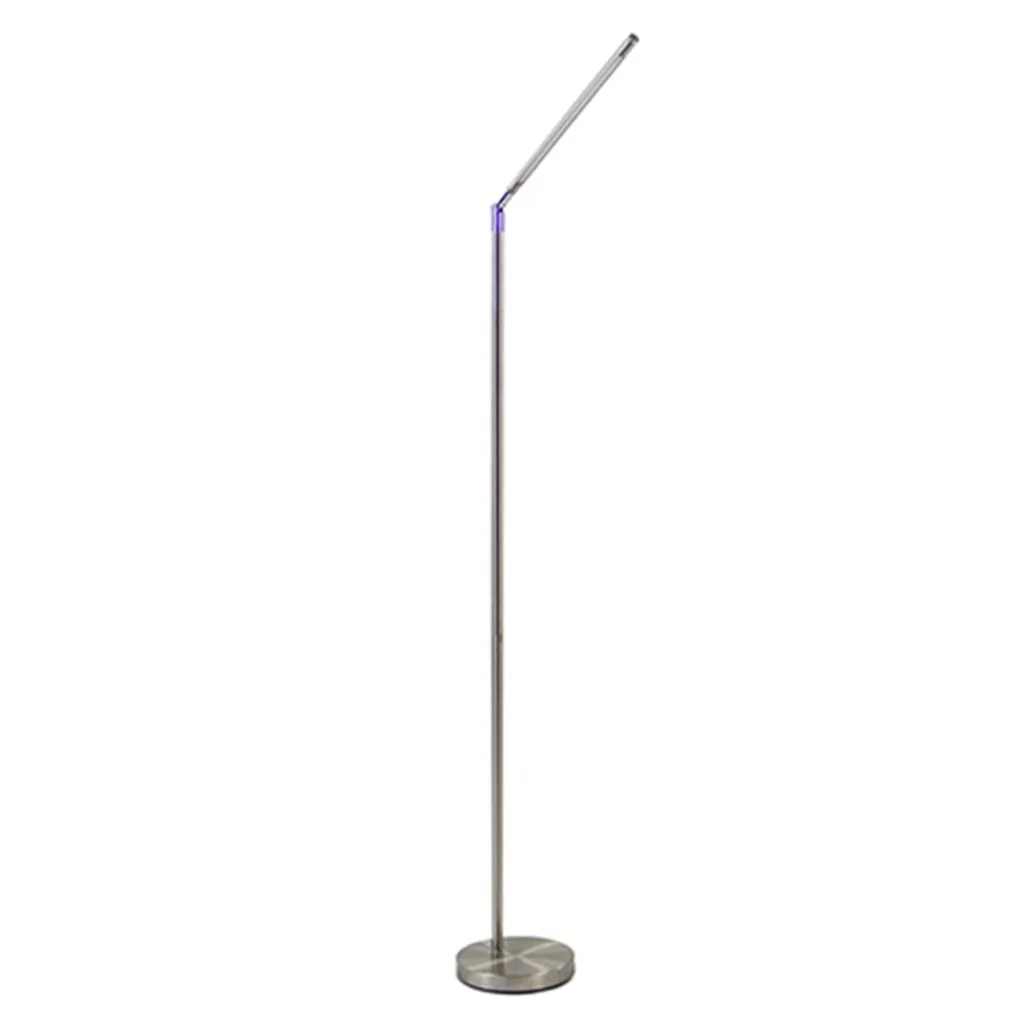 Straluma Staande leeslamp nikkel met dimmer> Vloerlampen|Leeslampen
